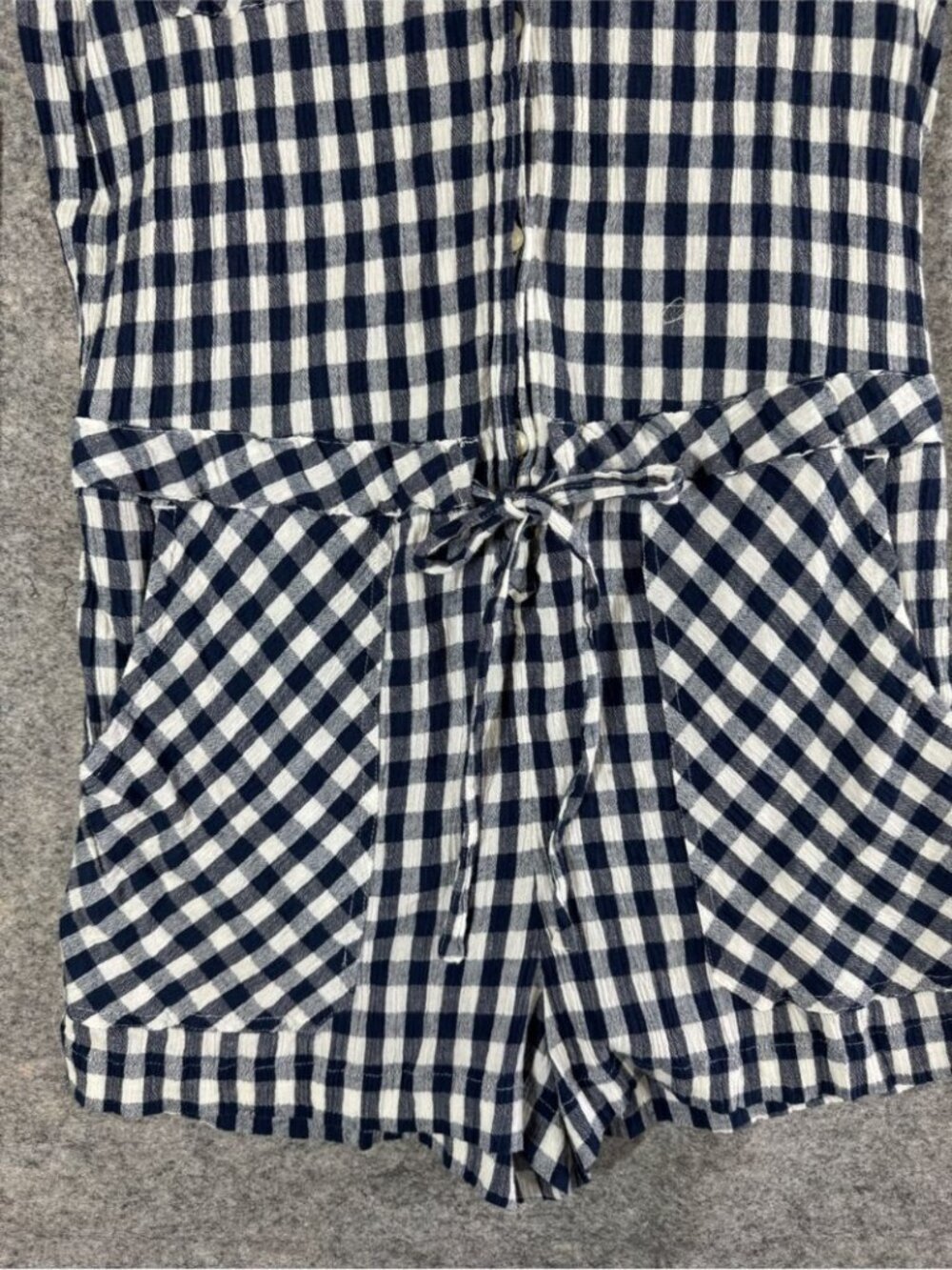 Ralph Lauren Denim & Supply Gingham Romper Blue White SP Cottagecore Boho - Picture 5 of 14